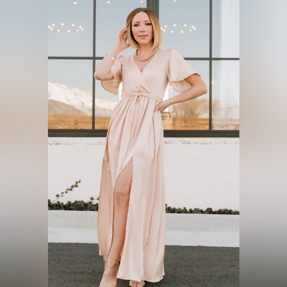 Baltic Born Sicily Satin Maxi Dress